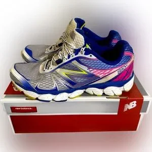 NB New Balance 880v4 Grey Purple Pink Silver Running Shoes Women's Size: 8AA