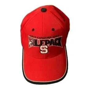 NC State University Wolfpack Cap Red & Black Official Licensed Adjustable​