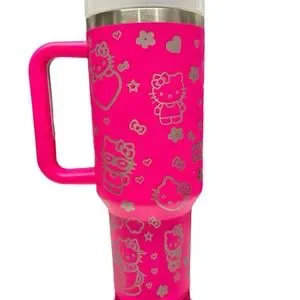 New 40oz Stanley With Hello Kitty Engraved