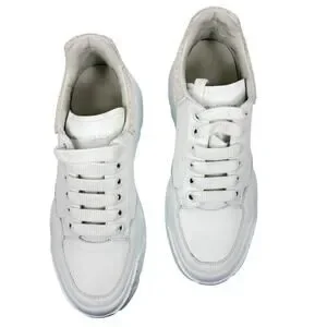 New Alexander Mcqueen Court Trainer Sneakers Glitter Pink Size 39.5