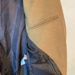 New Banana Republic‎ Men's Medium Top Coat Camel Classic Wool Academia Old Money