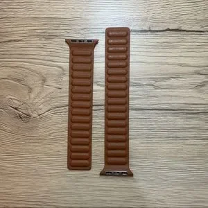 NEW[BAND] Brown Leather Magnetic For Apple …