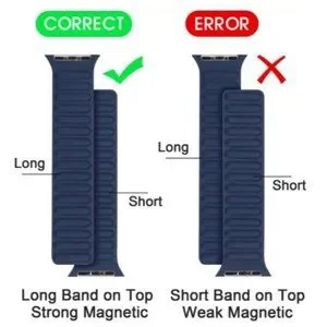 NEW[BAND] Brown Leather Magnetic For Apple …