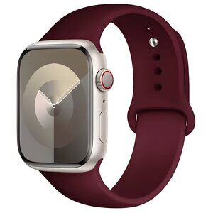 NEW[BAND] WineRed Sport Silicone For Apple Watch