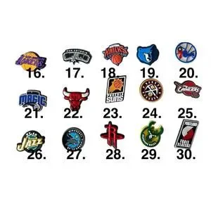 NEW Basketball Sports Team SHOE CHARMS for Croc Shoes And More PICK 1 Your Team
