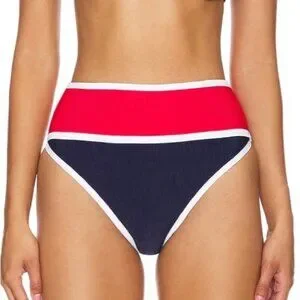 New BEACH RIOT Carlotta Bottom In Americana Colorblock Size XL