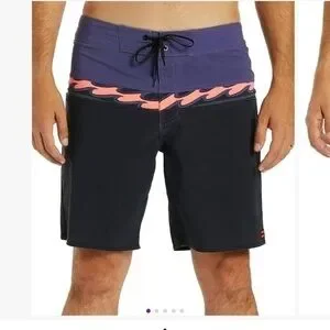 New Billabong Asphalt Color Block Momentum 19" Boardshorts - Men & Big