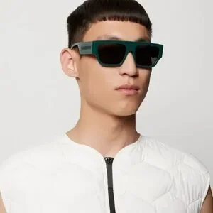 NEW Burberry BE4397U MICAH 407187 Green Dark Grey Unisex Sunglasses