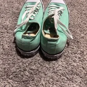 New Converse All Stars Mint Green Canvas Sneakers