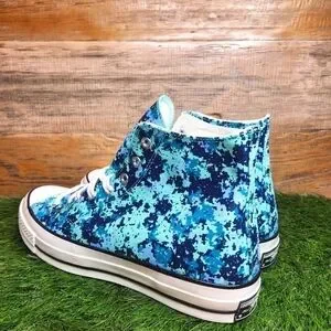 New Converse Chuck 70 Hi 'Digi Camo- Green Glow' 170381c Sz 12.0