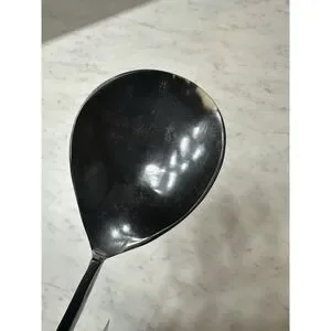 New Creative Coop Horn Salad Servers Set Of 2 Black Carved Utensils