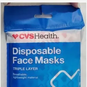 New CVS Face Masks Unisex 10 Pack Disposable OS NWT PPE