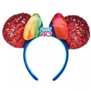 NEW EPCOT 40th Anniversary Disney Parks Sequined Ears Headband NWT Ships NOW