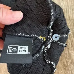 New Era University Of Iowa Hawkeyes Black And Yellow Beanie Stocking Cap Hat