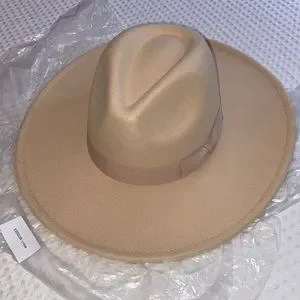 NEW Felt PANAMA Hat CREAM Ivory Bohemian Boho