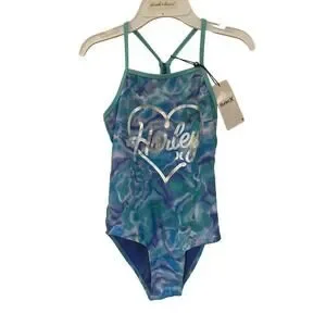 NEW Hurley One Piece Bathing Suit sz 7/8 Girl's Swimsuit