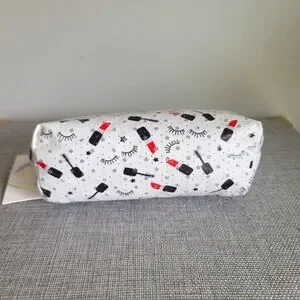 New Imoshion USA Cosmetic Makeup Bag Lipstick Red Black Travel Clutch