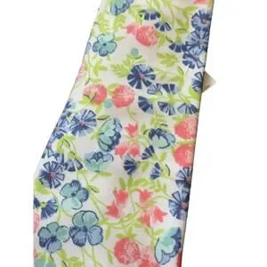 New Janie And Jack Boys White Ditsy Floral Tie Size 2-5
