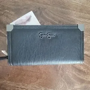 New Jessica Simpson Black Wallet Frankie Bifold