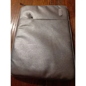 New KECC Silver 13" Computer Laptop Chrome Book Mac Tablet Canvas Padded Sleeve