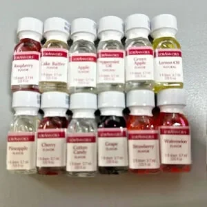 New LorAnn Super Strength (1 dram) Variety Pack of 12 sealed bottles .125 oz ea