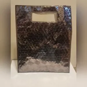 New Marc Jacobs Smoky Gray Plexi "Bang" Bag Handheld 11" X 9" X3"