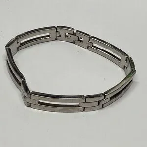 New Men’s Stainless Steel Bracelet. 8 3/4” . From Macy’s