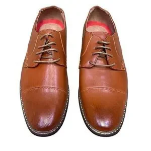 New MetroCharm Men’s 10 Brown Bucks Lace Up Shoes