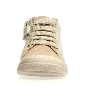 NEW NATURINO GIRL'S DORD ZIP SUEDE FASHION SHOES PLATINUM
