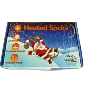 New Open Box Heated Socks Grey Outdoors Snow Winter Camping Hunting