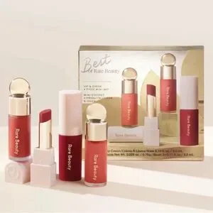 New Rare Beauty Mini 4 Piece Set Best Of Rare Beauty Lip & Cheek 2 Mini Blush