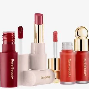 New Rare Beauty Mini 4 Piece Set Best Of Rare Beauty Lip & Cheek 2 Mini Blush