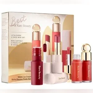 New Rare Beauty mini 4 piece set Best of Rare Beauty lip & cheek 2 mini blush