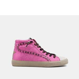 NEW SHU SHOP women's rio star sneakers in bright pink