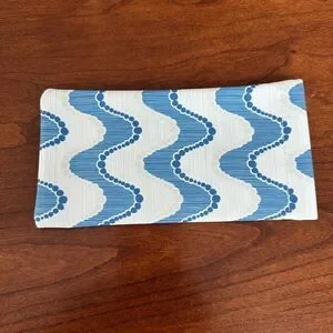 New Soft Canvas Glasses Case Pouch. Snap Closure. Soft interior
