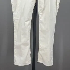 NEW Talbots Pants Womens 8 Petite Off White Corduroy Straight Leg Casual Classic