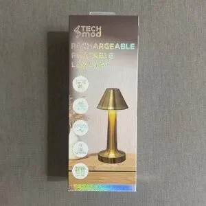 NEW Tech Mod Gold Rechargeable Portable LED Lamp