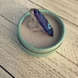 New Unique Handmade Sterling Silver Boho Ring Size 8