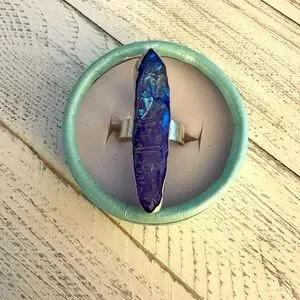 New Unique Handmade Sterling Silver Boho Ring Size 8