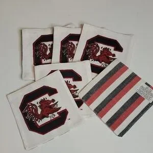 NEW USC Gamecocks Fabric Coasters 6
