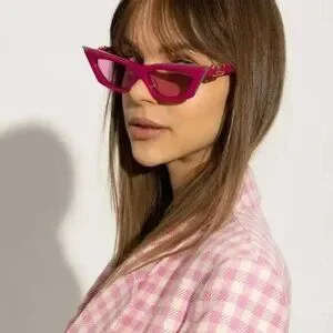 NEW VALENTINO SUNGLASSES WOMEN PINK CAT EYE EYEWEAR VALENTINO