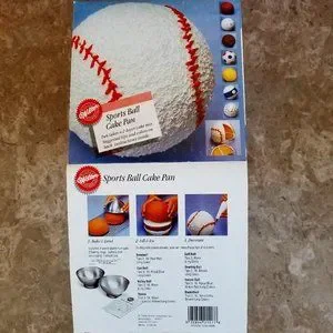 NEW Wilton – 3D Sports Ball Cake Mold Baking Pan