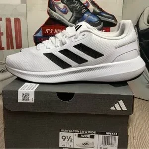 New Women Adidas Running Runfalcon 3.0 Wide Athletic Sneakers Sizes 8.5