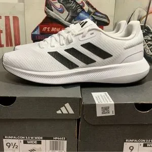 New Women Adidas Running Runfalcon 3.0 Wide Athletic Sneakers Sizes 8.5