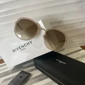 NIB Givenchy GV 7182/G/S Women's Gold Beige Sunglasses