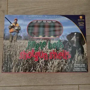 NIB Holiday Novelty Lights “jingle Bells Shotgun Shells” (10 Lights 8 Feet)