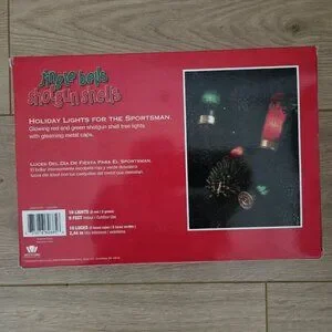 NIB Holiday Novelty Lights “jingle Bells Shotgun Shells” (10 Lights 8 Feet)