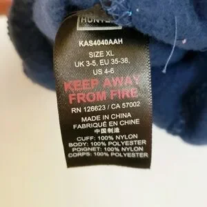 NIB Hunter Kids Fitted Ankle Boot Socks Blue Kids Size XL