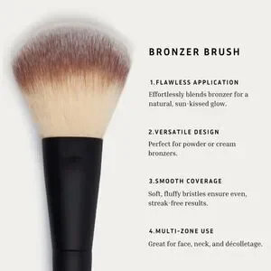 NIB Lithe Beauty Essential Face Brush Set Bronzer & Powder Makeup Brushes