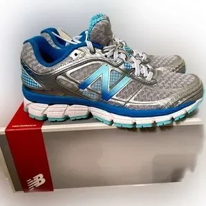 NIB NB Narrow New Balance Stability 860v5 Running Shoes Sz8AA Aqua/Teal/Turqoise